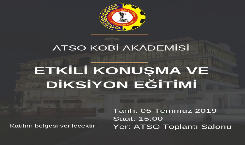 ETKİLİ KONUŞMA VE DİKSİYON EĞİTİMİ