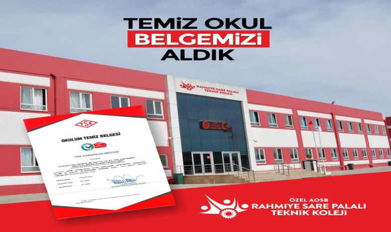 ÜYEMİZ, OKULUM TEMİZ BELGESİ ALDI