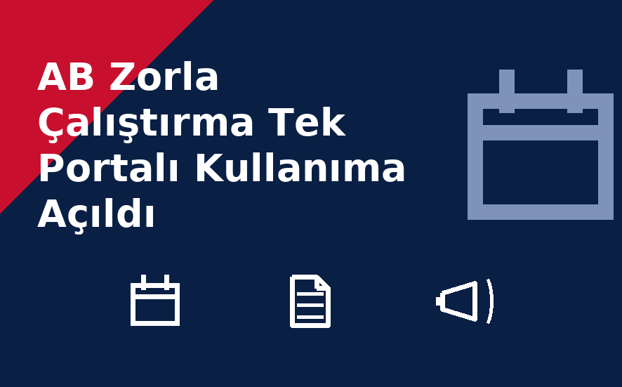 AB Zorla Çalıştırma Tek Portalı Kullanıma Açıldı