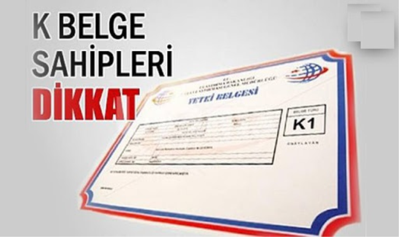 K Yetki Belgesi Sahiplerine Önemli Duyuru Ulaştırma Elektronik Takip ve Denetim Sistemi (U-ETDS) Bölgesel Seminerleri