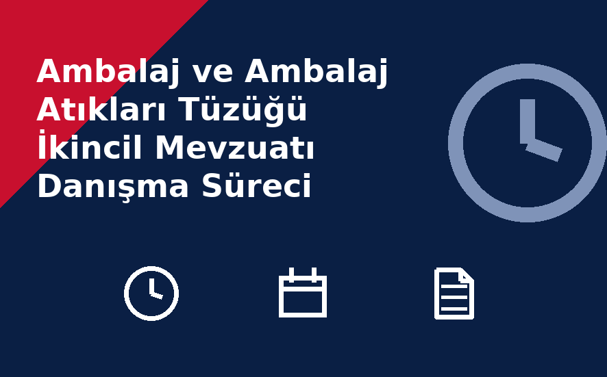 Ambalaj ve Ambalaj Atıkları Tüzüğü İkincil Mevzuatı Danışma Süreci