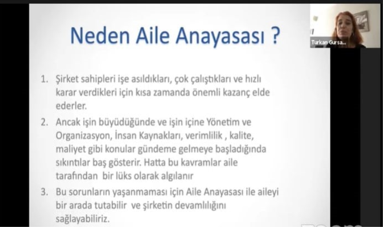 AİLE ANAYASASI EĞİTİMİ YAPILDI