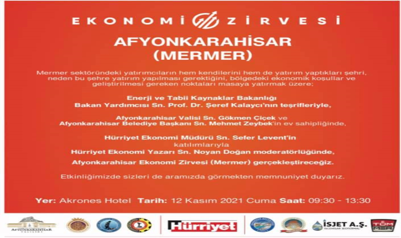 AFYONKARAHİSAR EKONOMİ ZİRVESİ'NE DAVETLİSİNİZ