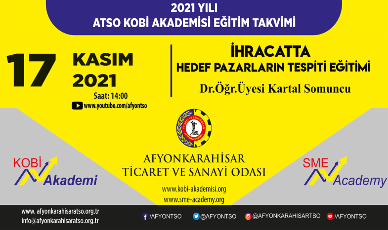 İHRACATTA HEDEF PAZARLARIN TESPİTİ EĞİTİMİ DÜZENLENECEK