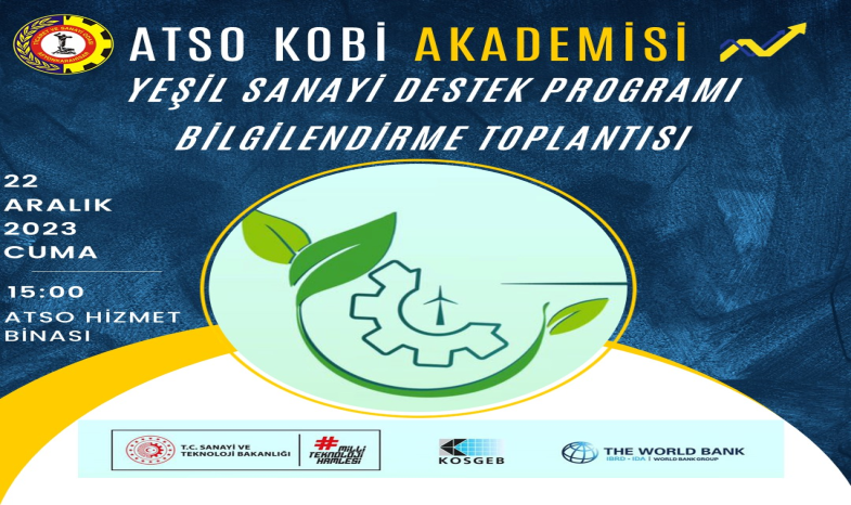 YEŞİL SANAYİ DESTEK PROGRAMI BİLGİLENDİRME TOPLANTISI