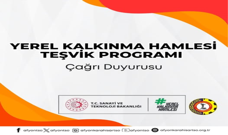 YEREL KALKINMA HAMLESİ TEŞVİK PROGRAMI BAŞVURULARI BAŞLIYOR