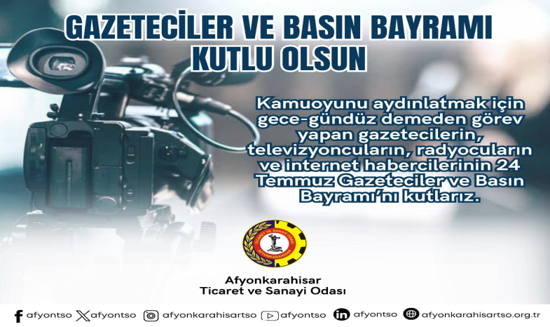 GAZETECİLER VE BASIN BAYRAMI