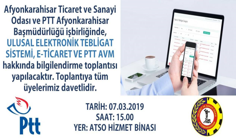 ULUSAL ELEKTRONİK TEBLİGAT SİSTEMİ, E-TİCARET VE PTT AVM