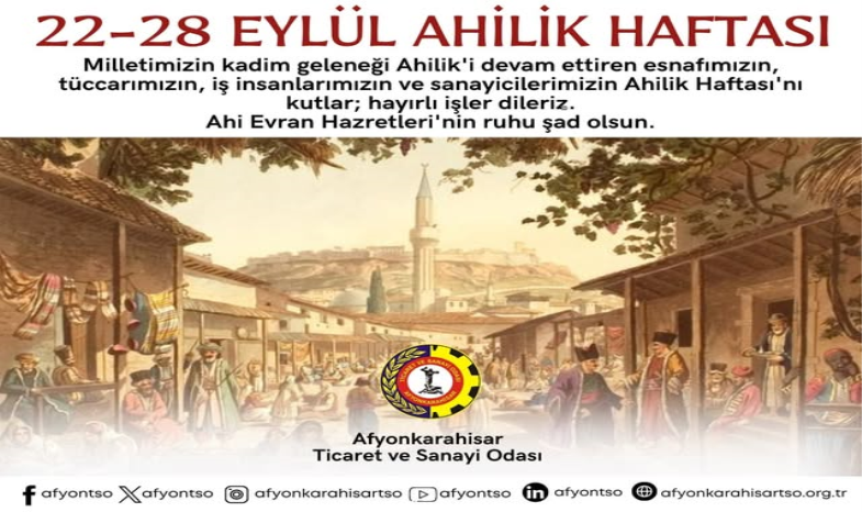 AHİLİK HAFTASI
