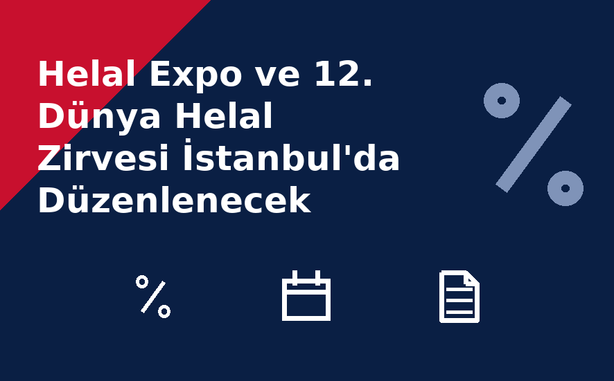 Helal Expo ve 12. Dünya Helal Zirvesi İstanbul'da Düzenlenecek