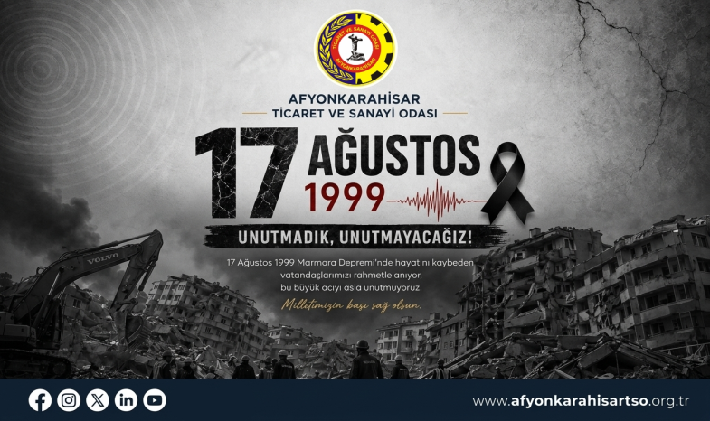 17 Ağustos Marmara Depremi'nin Yıl Dönümü: Unutmadık, Unutmayacağız!