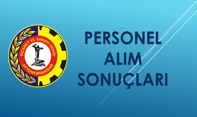 PERSONEL ALIM SONUÇLARI