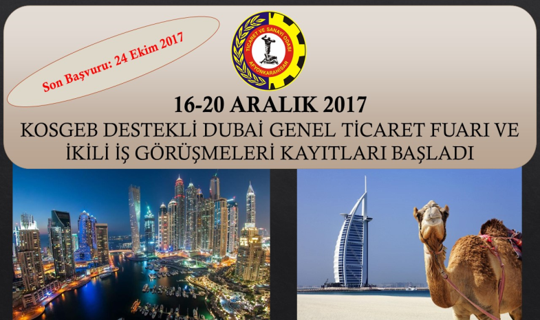 DUBAİ İŞ GEZİSİ KAYITLARI BAŞLADI