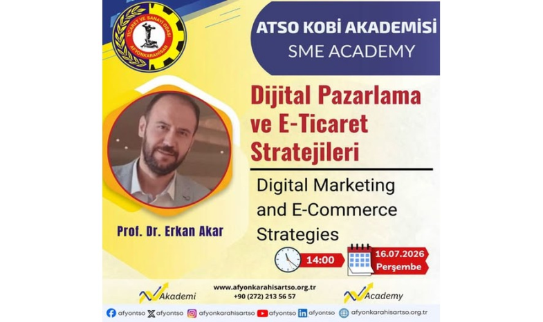 Afyonkarahisar Ticaret ve Sanayi Odası ATSO KOBİ Akademisi kapsamında 