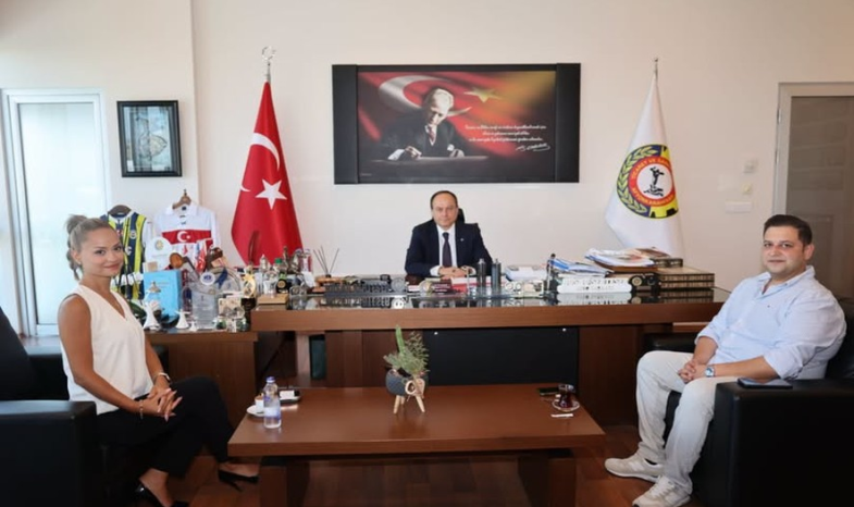 Sinnada Resort & Thermaland Satış Müdürü Zafer Engin ve Müdür Yardımcısı Serap Dumlupunar