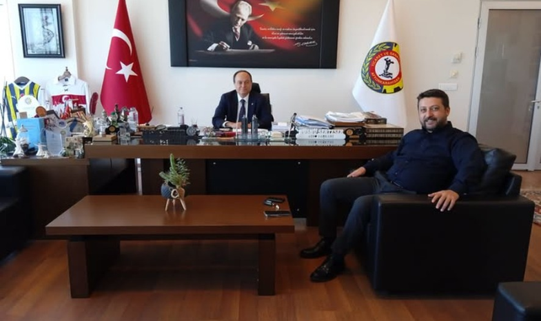 07KM Sigorta yetkilisi Kadir Malkoç Yönetim Kurulu Başkanımızı ziyaret etti