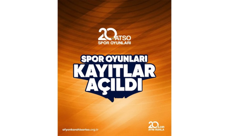 20 Yıldır Aynı Ruhla devam ettiğimiz ATSO Spor Oyunlarımıza katılım için