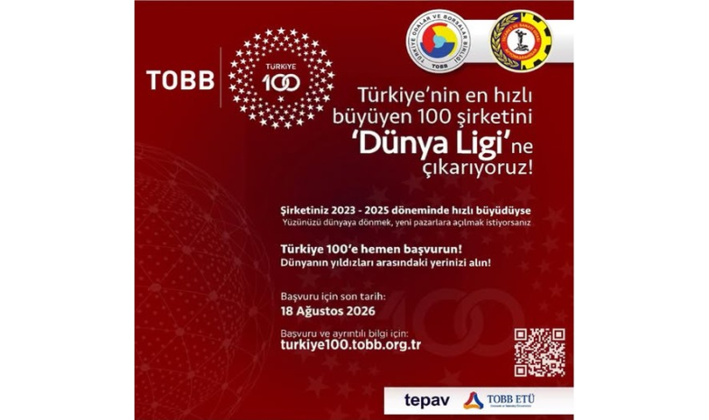 TOBB Türkiye 100 Programı Türkiye Odalar ve Borsalar Birliği (TOBB) öncülüğünde