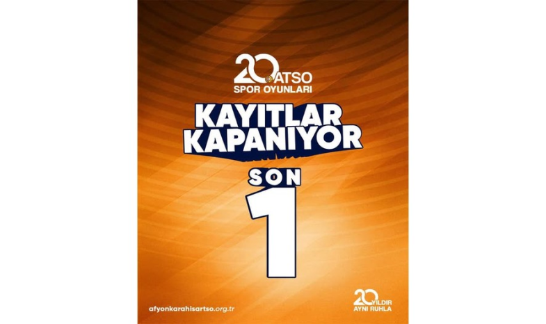 20 Yıldır Aynı Ruhla devam ettiğimiz ATSO Spor Oyunlarımıza katılım için