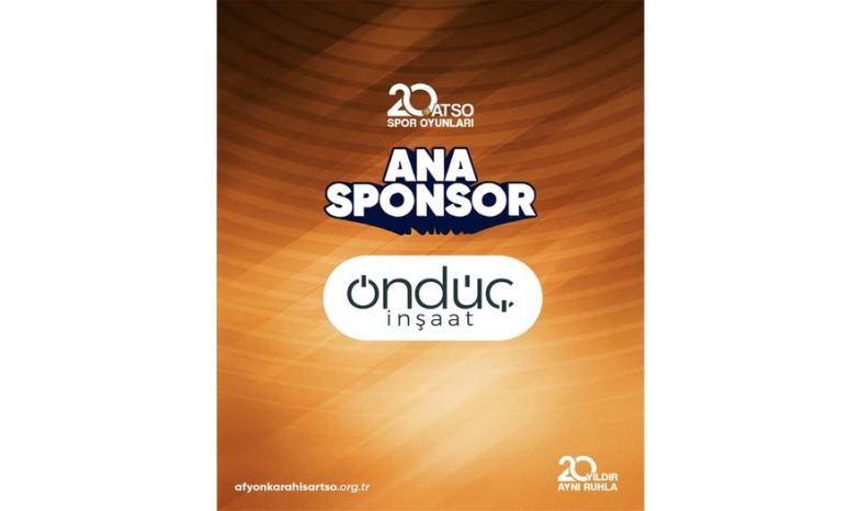 20. ATSO Spor Oyunları'nın ana sponsoru Öndüç İnşaat'a katkılarından dolayı teşekkür ederiz