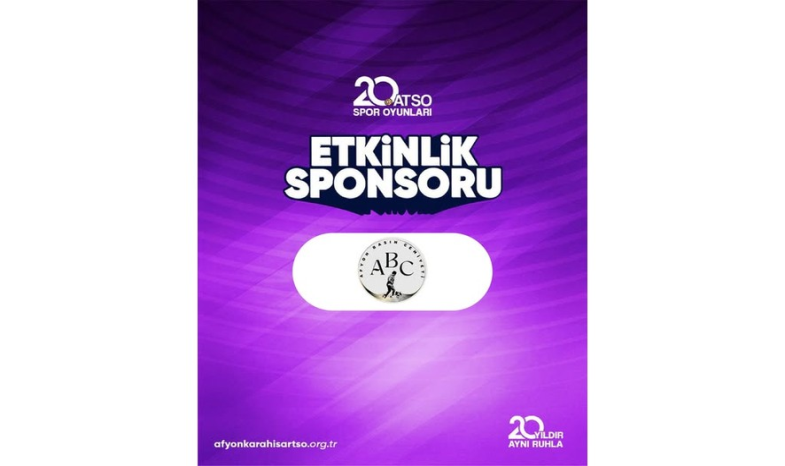20. ATSO Spor Oyunları Etkinlik Sponsoru