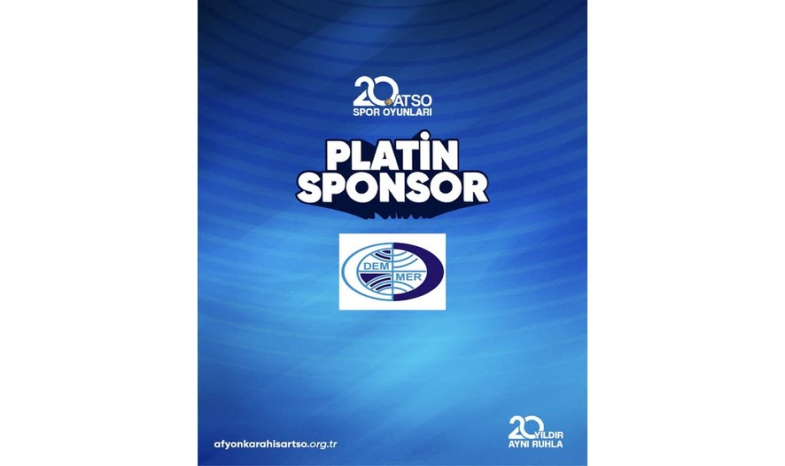 20. ATSO Spor Oyunları'nın Platin Sponsoru Demmer'e katkılarından dolayı teşekkür ederiz