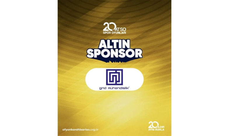 20. ATSO Spor Oyunları'nın Altın Sponsoru GND Mühendislik'e katkılarından dolayı teşekkür