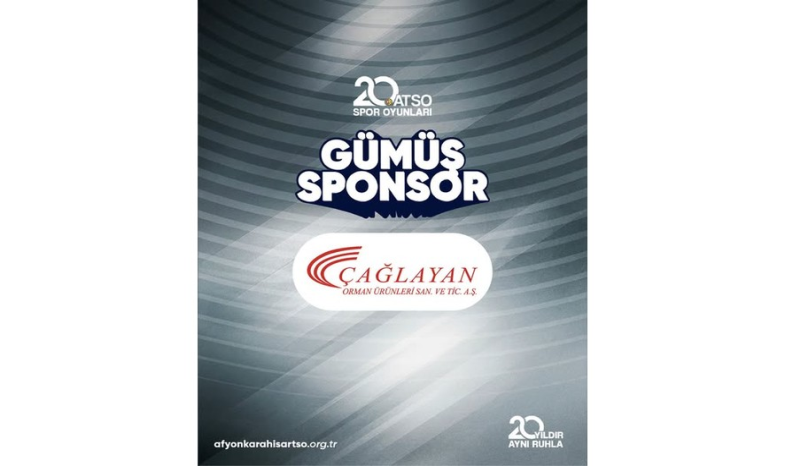 20. ATSO Spor Oyunları'nın Gümüş Sponsoru Çağlayan Orman Ürünleri'ne katkılarından