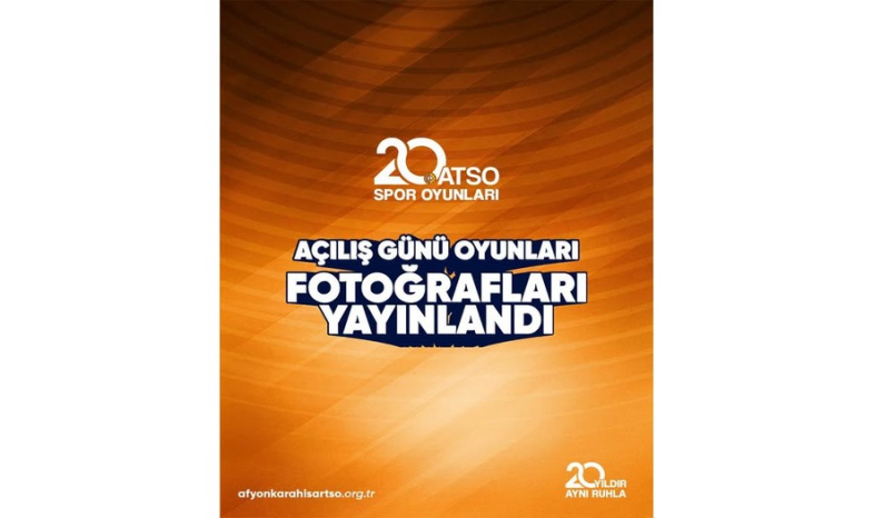 20. ATSO Spor Oyunları açılış fotoğraflarına aşağıdaki linkten ulaşabilirsiniz