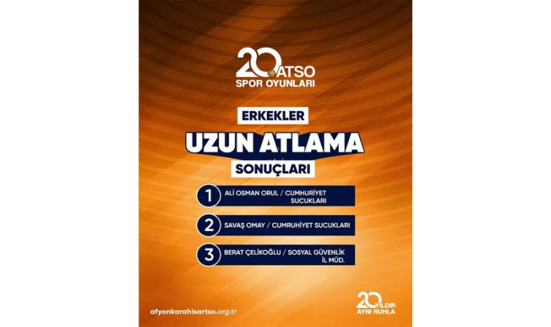 20. ATSO Spor Oyunları açılış oyunları ödül töreninden kareler
