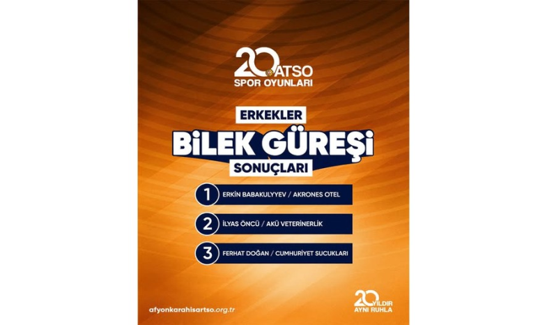 20. ATSO Spor Oyunları açılış oyunları ödül töreninden kareler