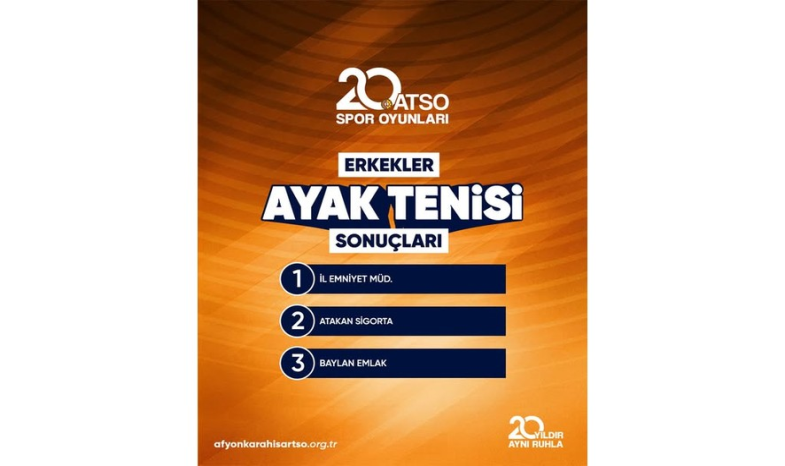 20. ATSO Spor Oyunları açılış oyunları ödül töreninden kareler