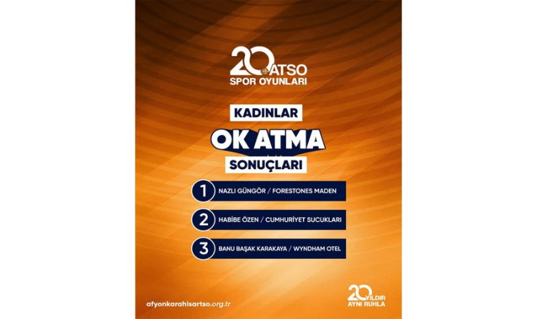 20. ATSO Spor Oyunları açılış oyunları ödül töreninden kareler