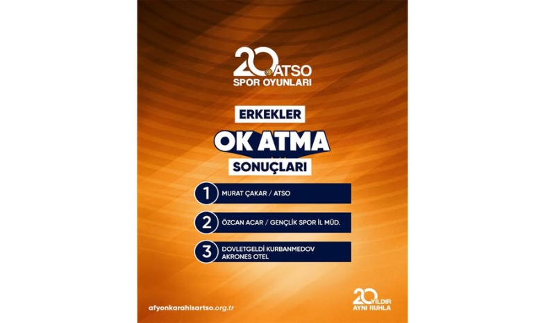 20. ATSO Spor Oyunları açılış oyunları ödül töreninden kareler