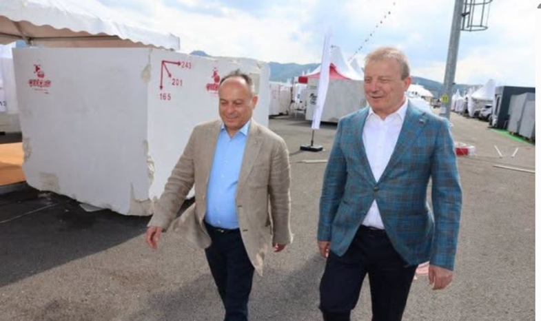 Blok Mermer Fuarı'nda Stand Ziyaretleri Sürdü