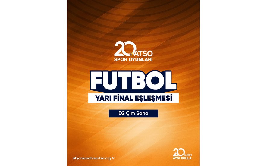 20. ATSO Spor Oyunları kapsamında düzenlenen Futbol müsabakalarında yarı final eşleşmeleri açıklandı.