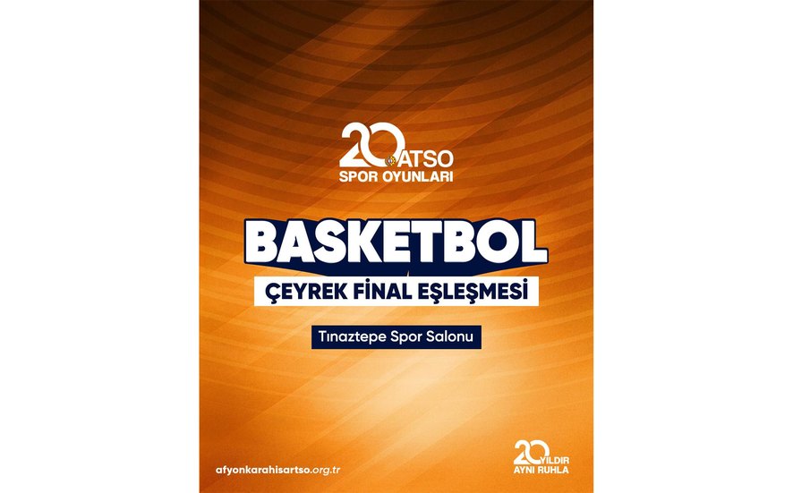 20. ATSO Spor Oyunları kapsamında düzenlenen Basketbol çeyrek final eşleşmeleri yapıldı