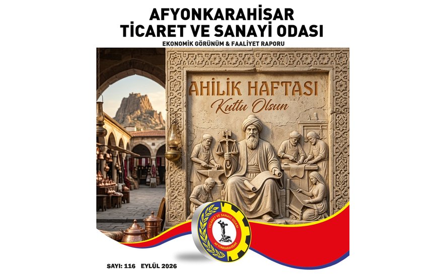 Afyonkarahisar Ticaret ve Sanayi Odası Eylül ayı faaliyet raporu yayınlandı. İncelemek için: https://online.flippingbook.com/view/745896669/