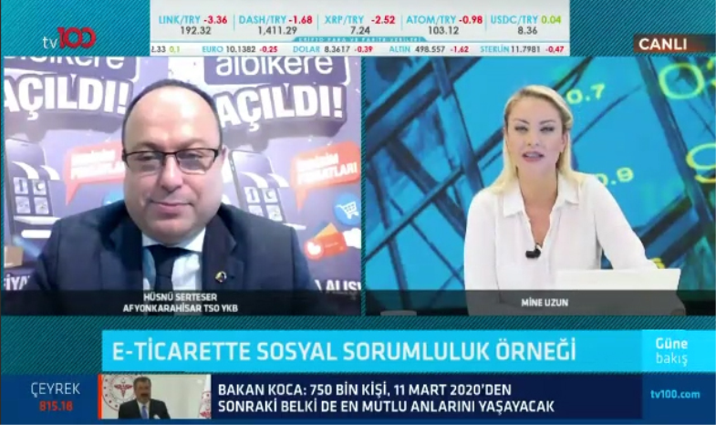 SERTESER, ALBİKERE.COM’U TV100’DE ANLATTI